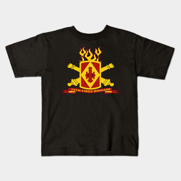 75th Fires Brigade w Br - Ribbon Kids T-Shirt by twix123844